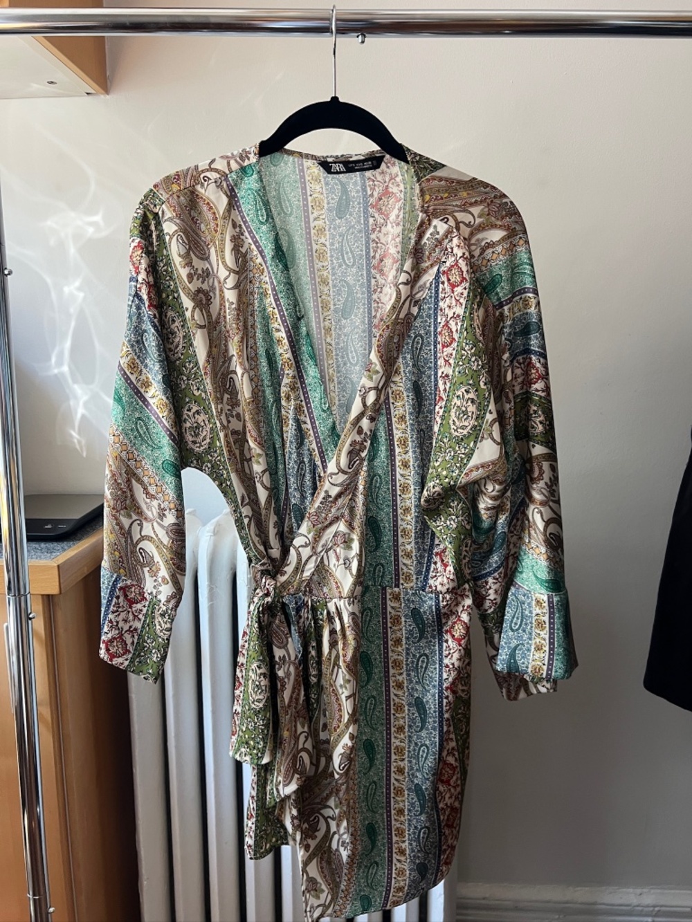 Printed Wrap Mini Dress / Skorts